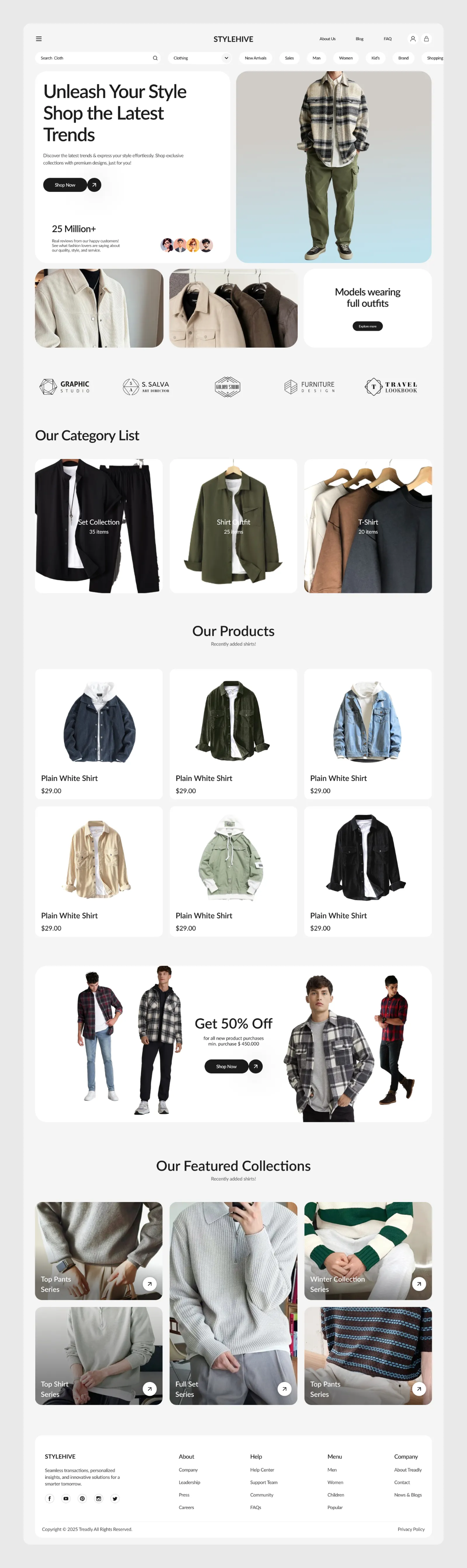 StyleHive full website view